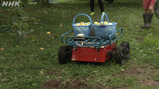りんごを運ぶロボット