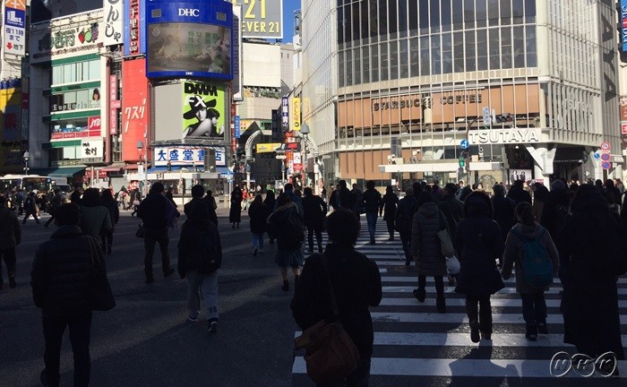 写真・東京渋谷のスクランブル“交”差点