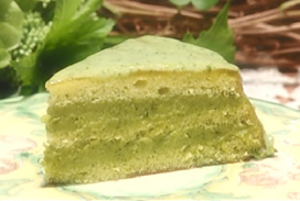 モネの庭の緑のケーキ