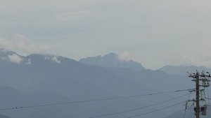 立山連峰が見えた！