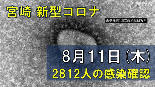 【随時更新】コロナ 宮崎の感染者数や病床使用率（8月11日）