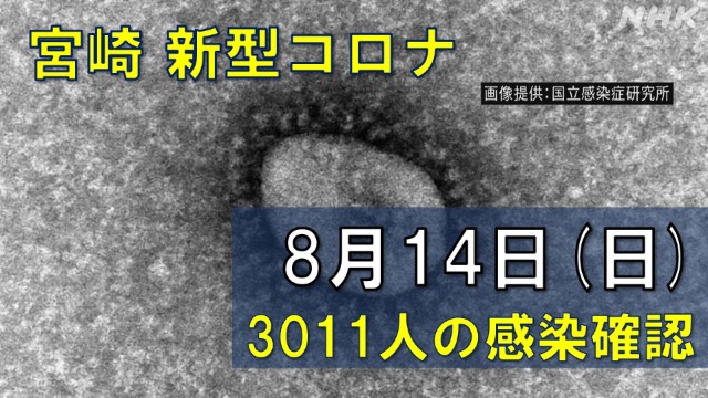 【随時更新】コロナ 宮崎の感染者数や病床使用率（8月14日）