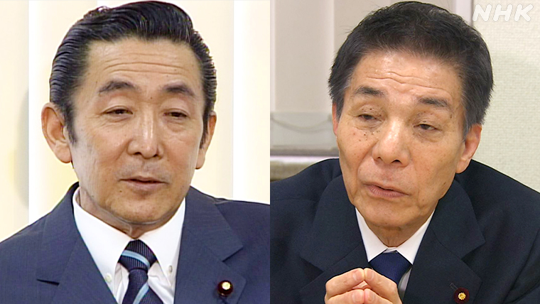 総理大臣を務めた橋本龍太郎と、自民党元幹事長の古賀誠