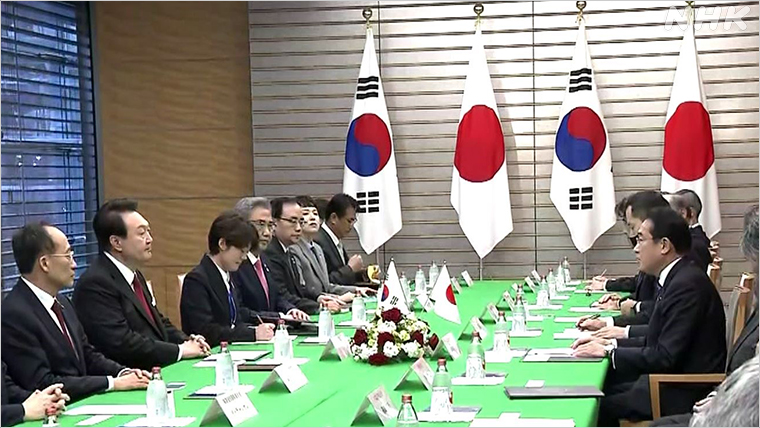 写真：日韓首脳会談