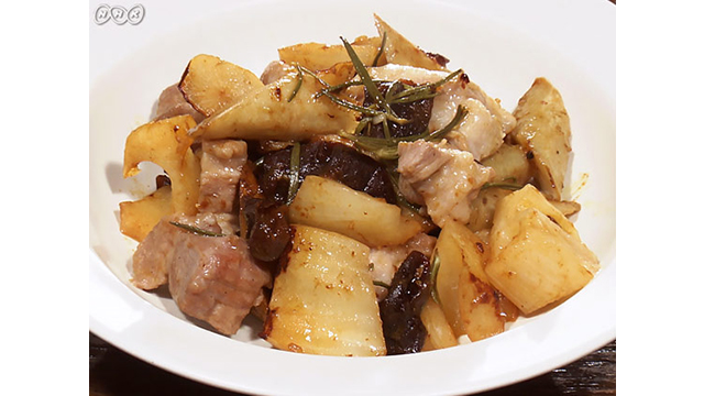 豚肉と根菜のバルサミコ煮