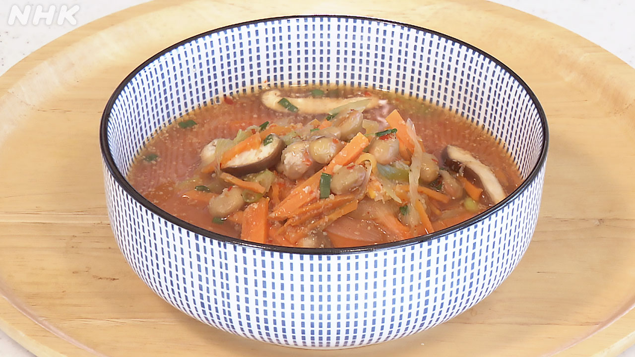 スパイシー納豆スープ