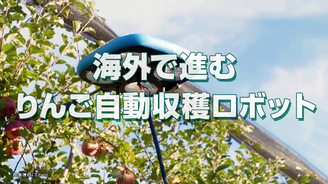 海外で進むりんご自動収穫ロボット