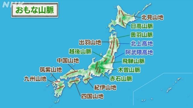 日本の地形 Nhk For School