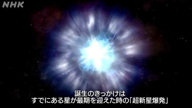 スター誕生・奇跡の瞬間～超新星爆発で星が滅んだ時の衝撃波で新しい星の元が生まれる