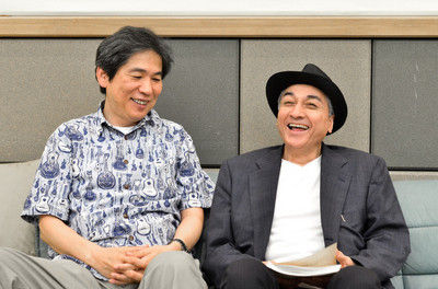 ＦＭシアター『防砂林』　友川カズキさん（左）と加藤正人さん