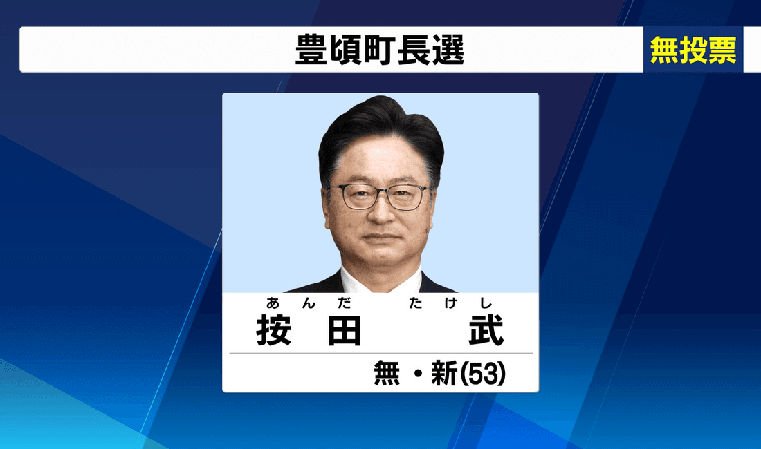 2021年4月 豊頃町長選挙 新人・按田氏が無投票で初当選 4期務めた現職は引退
