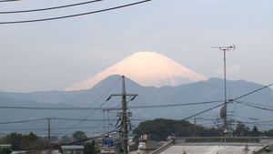 富士山、見えた！！