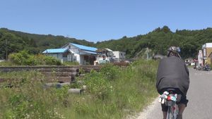 津軽石の駅