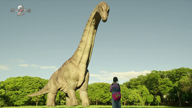 プエルタサウルスと女の子