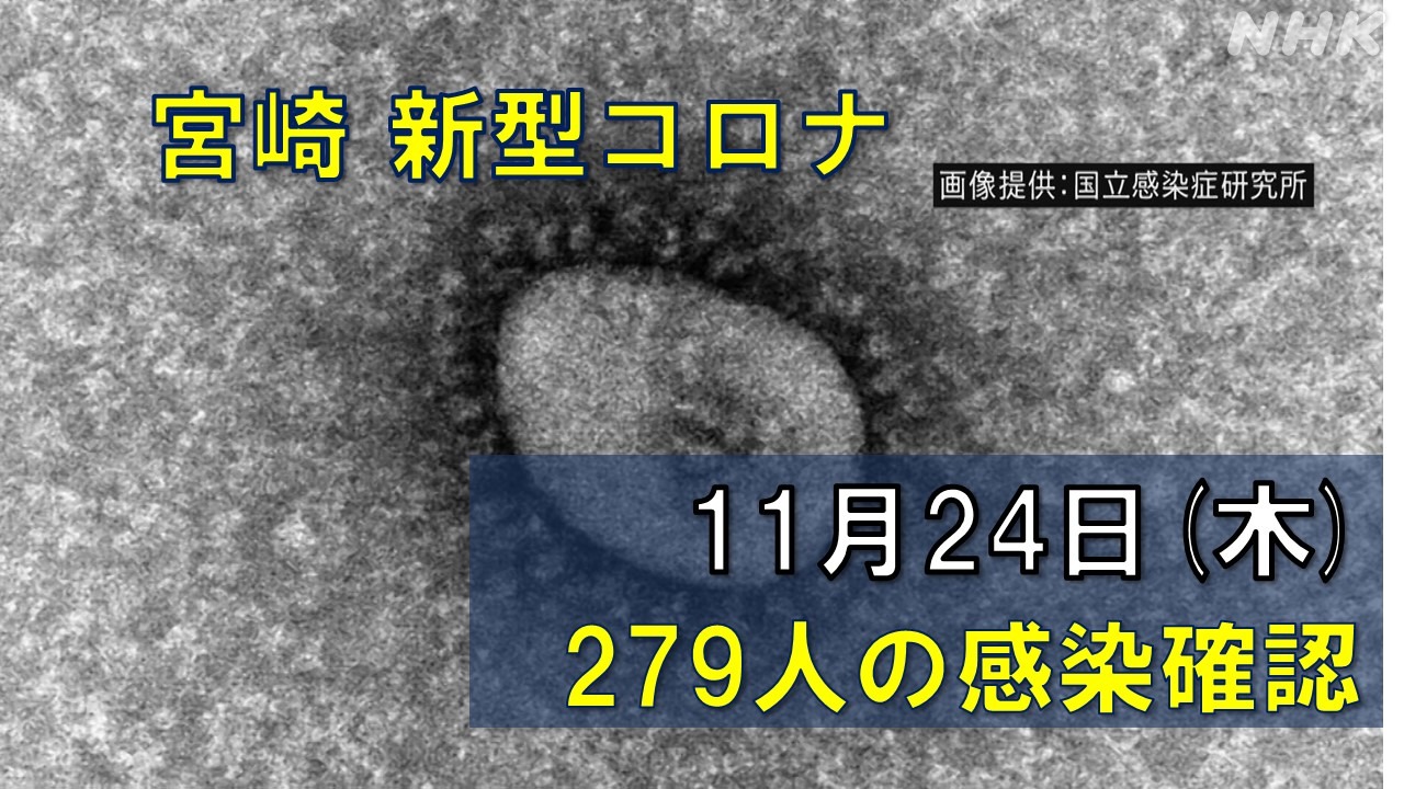 【随時更新】コロナ 宮崎の感染者数や病床使用率（11月24日）