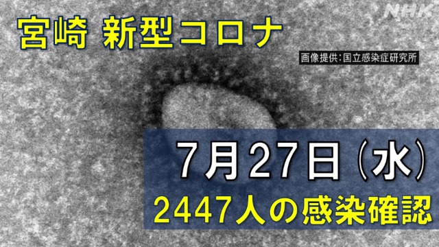 【随時更新】コロナ 宮崎の感染者数や病床使用率（7月27日）