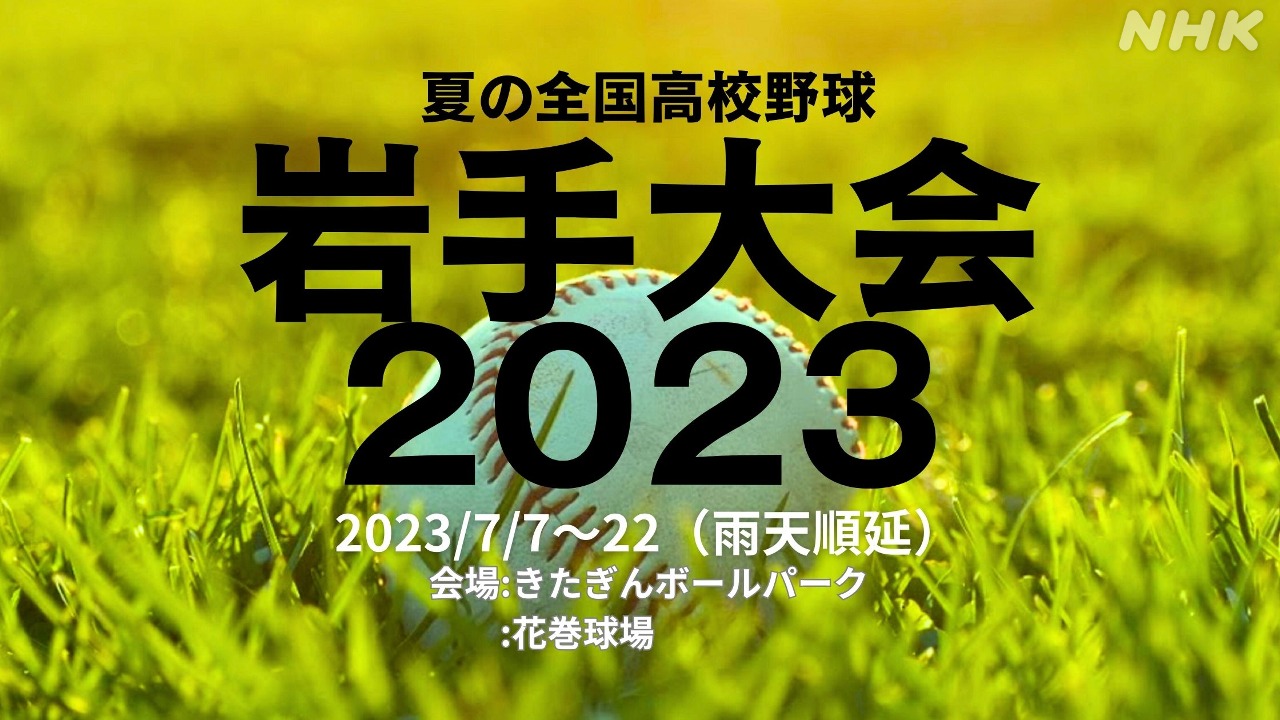 【夏の全国高校野球 2023】岩手大会 組み合わせ