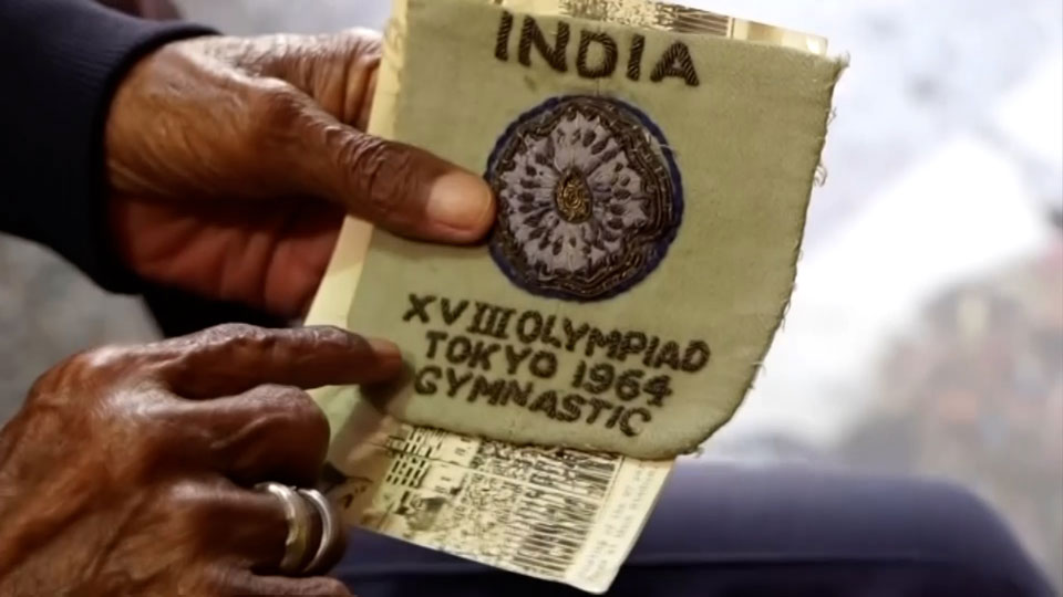 Indian team's badge from 1964 Olympics