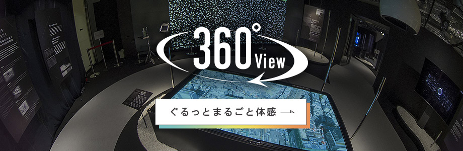 360°ビュー　「共鳴するメディア８K」展