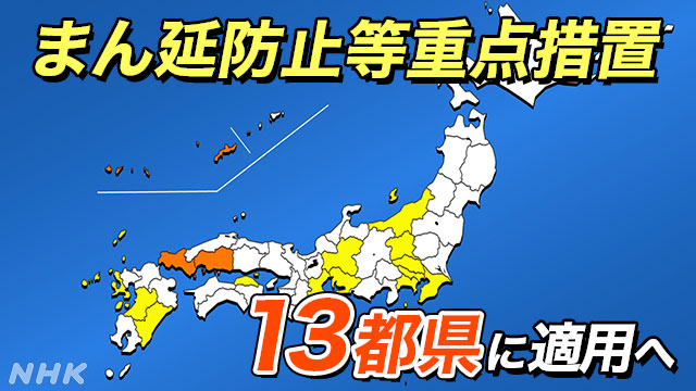 「まん延防止等重点措置」13都県に適用へ 1月21日から | NHK政治マガジン