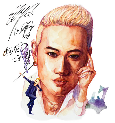 ELLYさん（三代目 J SOUL BROTHERS from EXILE TRIBE）似顔絵