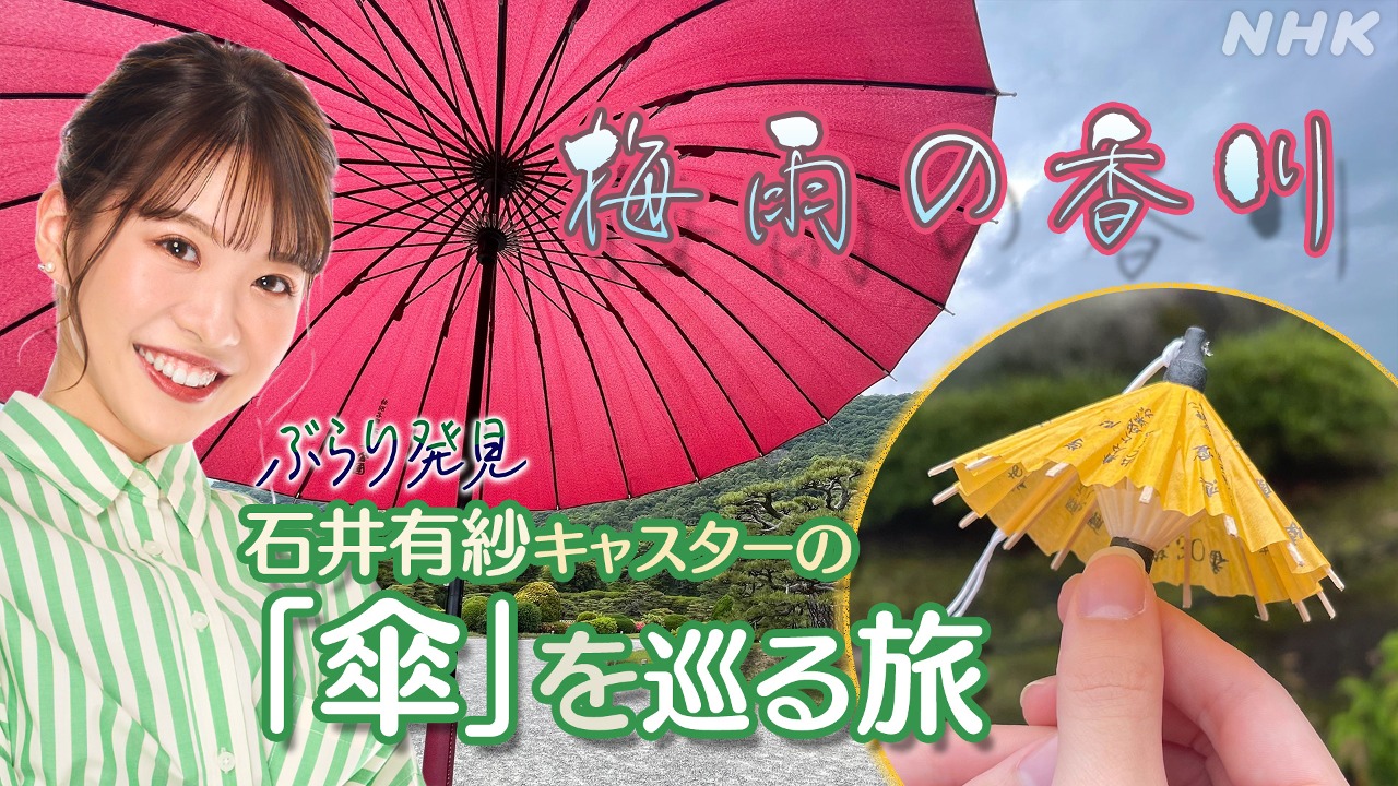 梅雨の香川 NHK高松局 石井有紗キャスターの「傘」を巡る旅