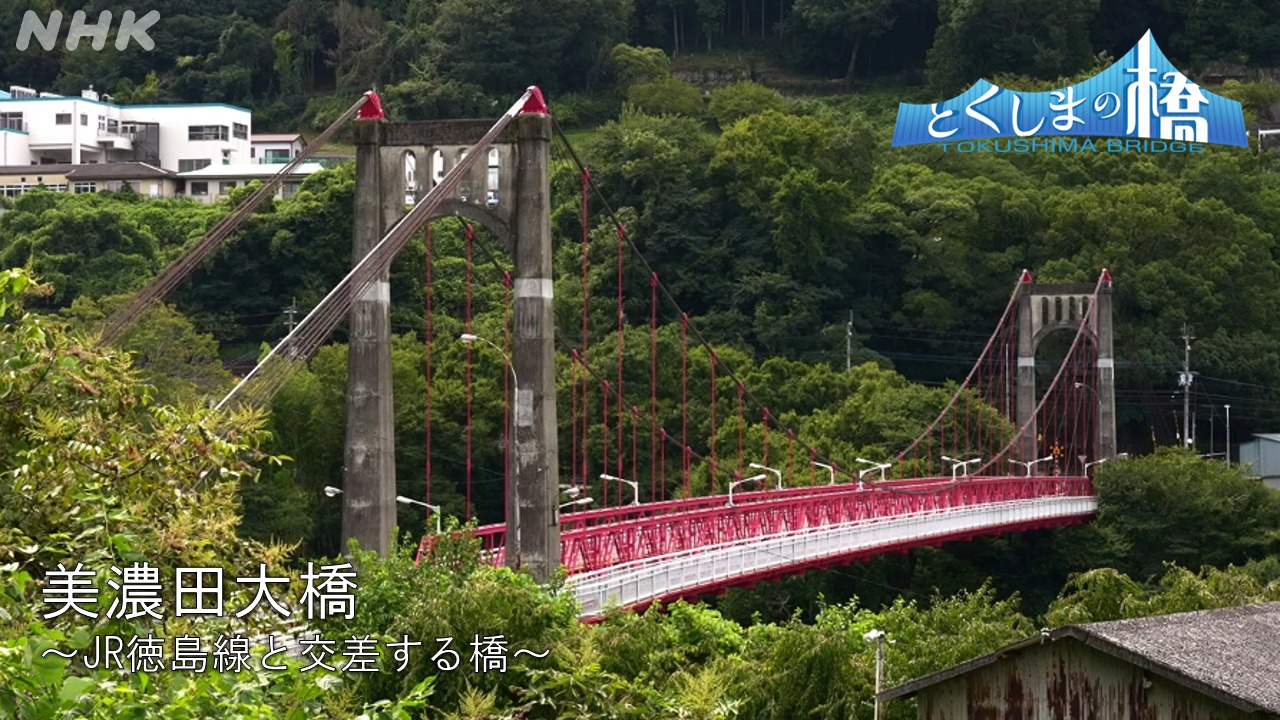 美濃田大橋　～JR徳島線と交差する橋～【とくしまの橋】