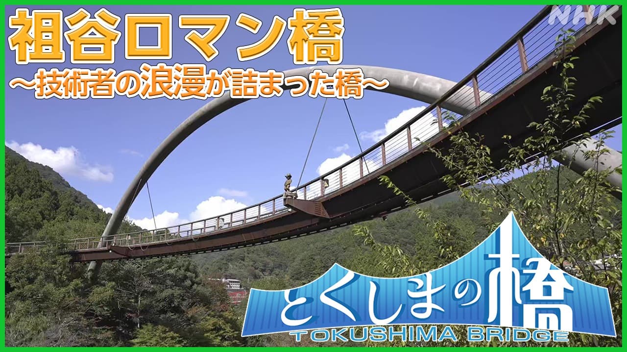まるで近代アート！？徳島県三好市『祖谷ロマン橋』【とくしまの橋】