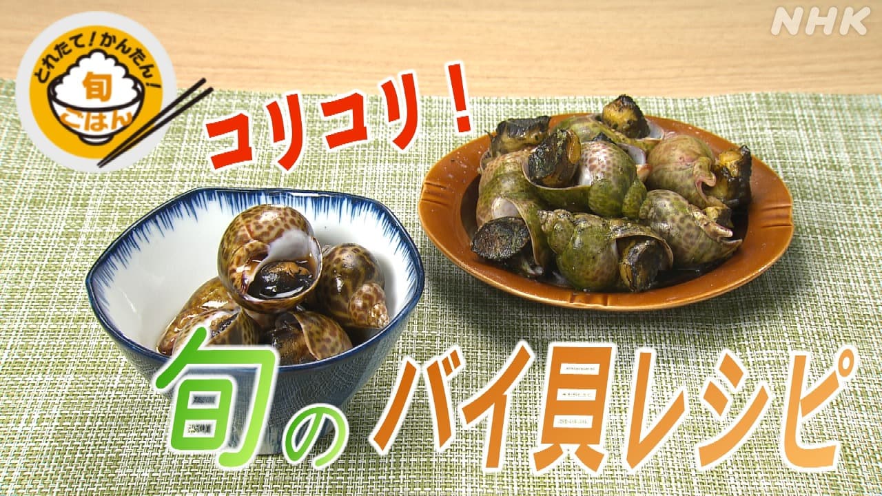 【旬ごはん】バイ貝を使った簡単レシピ