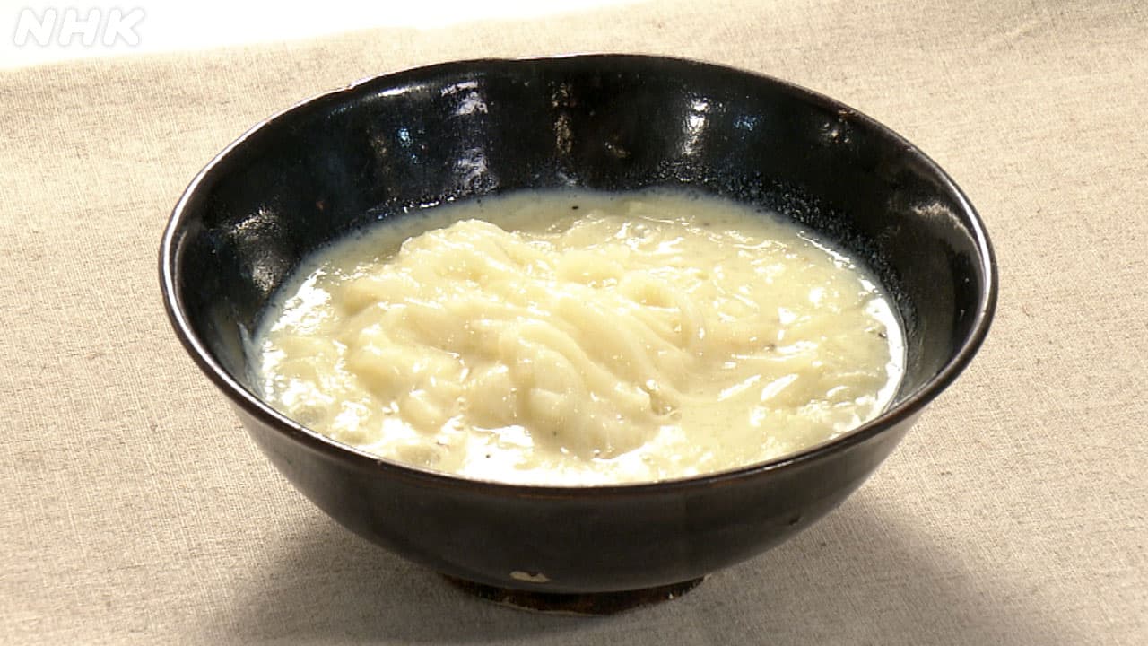 豆乳と千切り大根のスープ